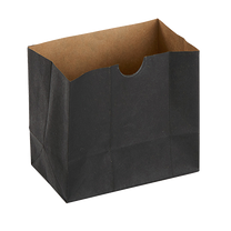 American Metalcraft SBB4 Black Square Mini Snack Bag (250 Each Per Pack)