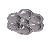 Bon Chef 5079SLATE
 10"
 Ceramic
 Matte Dark Gray
 Round
 Oyster Plate