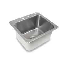 John Boos PB-DISINK201612 23-1/8"W x 21-1/2"D x 12"H 1 Compartment Stainless Steel Pro-Bowl Drop-In Sink