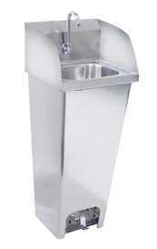Krowne HS-40 15 - 3/4" x 15 - 1/4" Pedestal Mounted Hand Sink