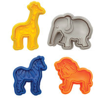 Harold Import 93249 BPA Free Plastic Mrs. Anderson's Baking Animal Cookie Cutter (Set of 4)