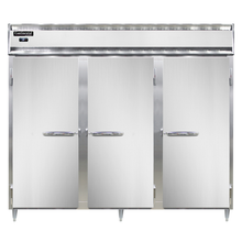 Continental Refrigerator DL3RE-SS 85.5" W Three-Section Stainless Steel Door Reach-In Designer Line Wide Refrigerator
