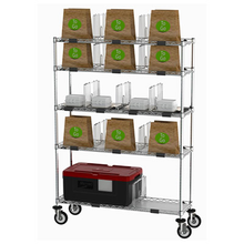 Metro CR1448TGCOPS To-Go Order Pick-Up Station 69" Wire Take-Out Shelving Station