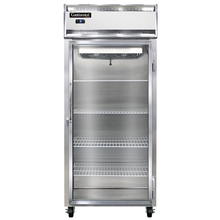 Continental Refrigerator 1FXS-SS-GD 36.25" W One-Section Glass Door  Extra-Extra-Wide Freezer