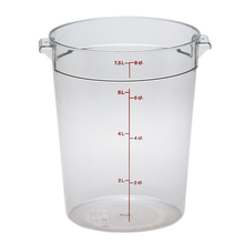 Cambro RFSCW8135 8 qt Clear Round Camwear Storage Container