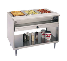 Randell 3315-240 Stainless Steel 5 Pan Serving Counter Hot Food Electric Open Cabinet Base