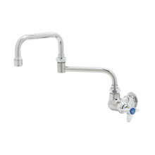 T&S Brass B-0262 Sink Faucet single 12" long extended double joint swing nozzle wall mounted