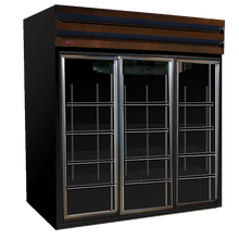 Howard McCray GSR75-B 78" W Three-Section Glass Door Refrigerator Merchandiser