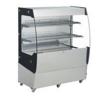 Omcan USA 31809 39.37"W x 22"D x 49.21"H Stainless Steel Refrigerated Display Case - 110 Volts 1-Ph