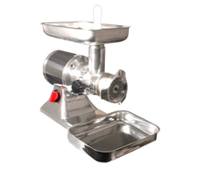 Omcan USA 11053 #22 Polished Aluminum Body Electric Meat Grinder - 110 Volts