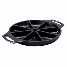 Lodge BW8WPA1 Cast Iron Round Wedge Pan with 8 Triangular Impressions (3 Each per Case)