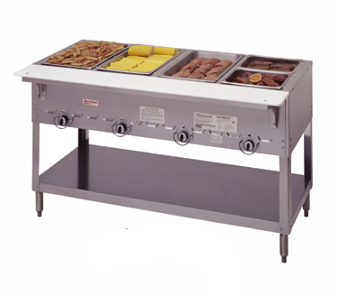 Duke 304NG 4 Pan Natural Gas AeroHot Steamtable Hot Food Unit Open