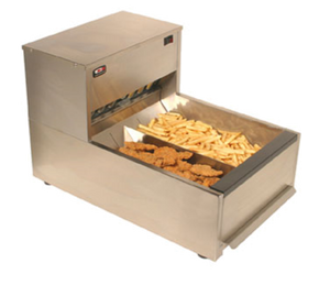 Carter-Hoffmann CNH18 Stainless Steel 3 Sections Crisp N Hold Fried Food Station - 120 Volts 1820 Watts