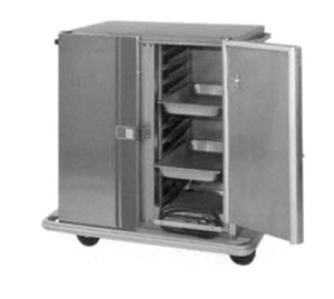 Carter-Hoffmann PH1215 46.75" W Stainless Steel Solid Door Mobile Heated Cabinet - 120 Volts