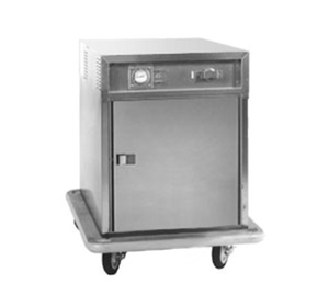 Carter-Hoffmann ST188 Stainless Steel Solid Doors Mobile Satellite Transport Cart - 120 Volts 1-Ph