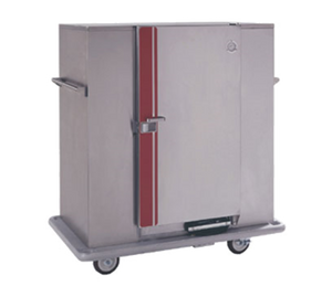 Carter-Hoffmann BB150X 180 Covered Plates Stainless Steel Mobile Single Door Classic Carter Banquet Cabinet - 120 Volts