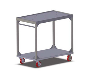 Carter-Hoffmann TT84 Stainless Steel Two Shelf Stacking Cart for 72-84 Omni Insulated Trays