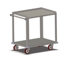 Carter-Hoffmann UC3S2433 700 Lbs. Stainless Steel Three Shelf Utility Cart