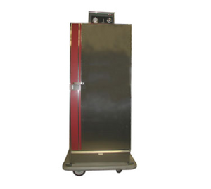 Carter-Hoffmann BB700 60 Covered Plates Stainless Steel Mobile Single Door EquaHeat Banquet Cabinet - 120 Volts