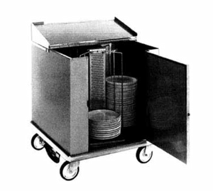 Carter-Hoffmann CD252 28" W x 28" D x 32" H Stainless Steel 1 Compartment Unheated Dish Storage Cart