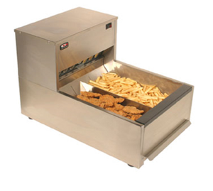 Carter-Hoffmann CNH18XD Stainless Steel 3 Sections Crisp N Hold Fried Food Station - 120 Volts 1820 Watts