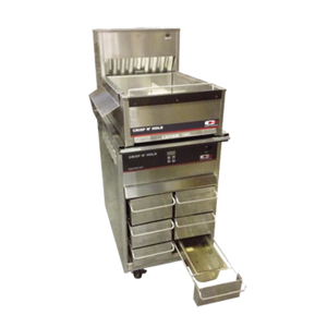 Carter-Hoffmann FFSTKPKG CNH18XD Crisp 'N Hold Station Stacked on Top of VCNH2W3S Vertical Crisp 'N Hold