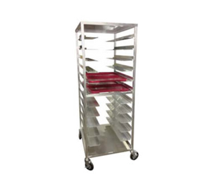Carter-Hoffmann AL24 14" x 18" Aluminum Room Service Cart for Patient Trays