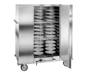 Carter-Hoffmann BB120E 144 Covered Plates Stainless Steel Mobile Single Door Economy Carter Banquet Cabinet - 120 Volts