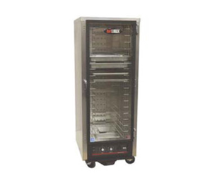 Carter-Hoffmann HL4-14 14 Pans Glass Door Bottom Mounted hotLOGIX Humidified Holding Cabinet or Heater Proofer-HL4 Series - 120 Volts