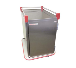 Carter-Hoffmann PSDTT12 12 Trays Stainless Steel Single Door Performance Patient Tray Cart