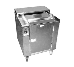 Carter-Hoffmann CD27 27" W x 27" D x 32.5" H Stainless Steel Heated Dish Storage Cart