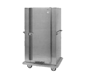 Carter-Hoffmann BB100 120 Covered Plates Stainless Steel Mobile Single Door Classic Carter Banquet Cabinet - 120 Volts