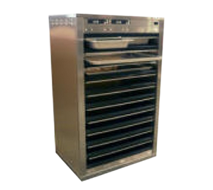 Carter-Hoffmann DF1220-4 4 Pans Stainless Steel Pass-Through Holding Cabinet - 120 Volts