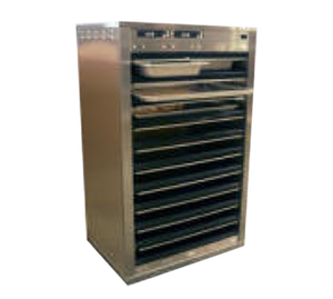 Carter-Hoffmann DF1220-4 4 Pans Stainless Steel Pass-Through Holding Cabinet - 120 Volts