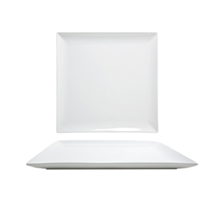 FOH BPT034WHP20 15" W Square Porcelain Mod Platter