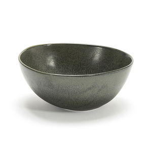 FOH DBO143DGP23 21 Oz. Sage Round Porcelain Kiln Bowl