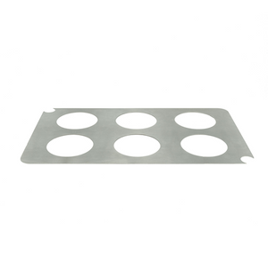 FOH BCV003BSS20 19.5" W x 11.5" D Silver Brushed Stainless Steel Cooling Cover
