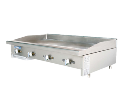 Turbo Air TAMG-48-NG 48&quot; Natural Gas Countertop Radiance Griddle - 88,000 BTU