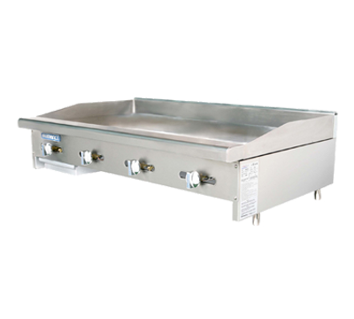 Turbo Air TAMG-48-NG 48&quot; Natural Gas Countertop Radiance Griddle - 88,000 BTU