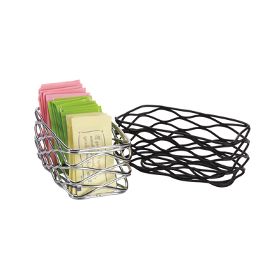 American Metalcraft BNSC3 Metal Rectangular Birdnest Condiment Basket