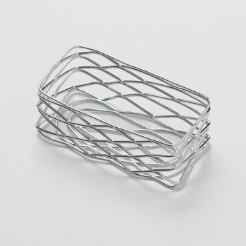 American Metalcraft BNSC3 Metal Rectangular Birdnest Condiment Basket