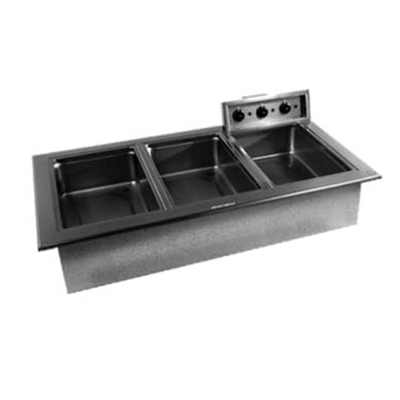 Delfield N8717-D 17.88" W Stainless Steel Insulated Electric Drop-In Hot Food Well Unit - 120 Volts