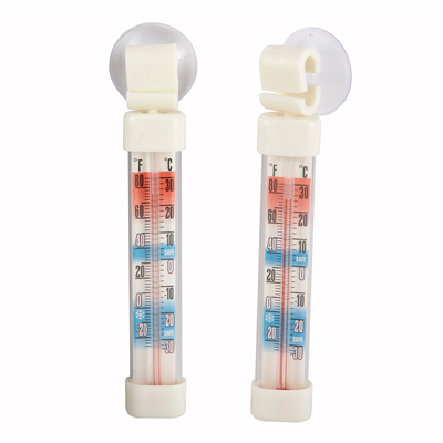 Winco TMT-RF1 2-7/8&quot; x 5/8&quot; Refrigerator/Freezer Thermometer (2 Pieces Per Pack)