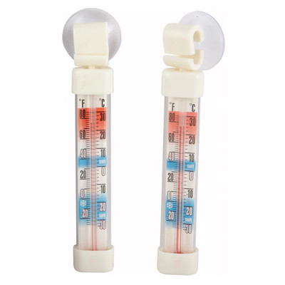 Winco TMT-RF1 2-7/8" x 5/8" Refrigerator/Freezer Thermometer (2 Pieces Per Pack)
