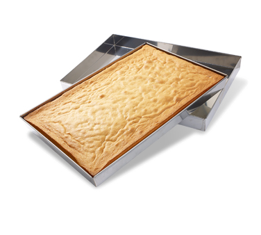 Matfer Bourgeat 340305 23.25" x 2.25" Rectangle Stainless Steel Sponge Cake Pan