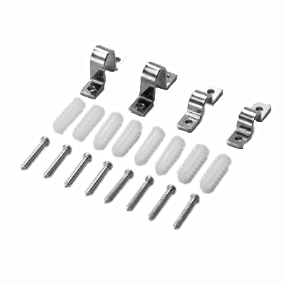 American Metalcraft 19104 Stainless Steel Pizza Pan Rack Wall Mount Kit