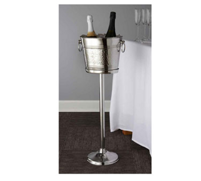 American Metalcraft OWBS 5.75" L x 8.75" W x 24.25" H Silver Wine Bucket Stand