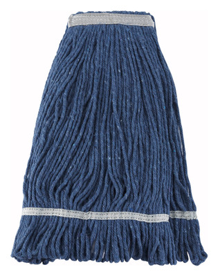 Winco MOP-24 24 oz. Blue Wet Mop Head