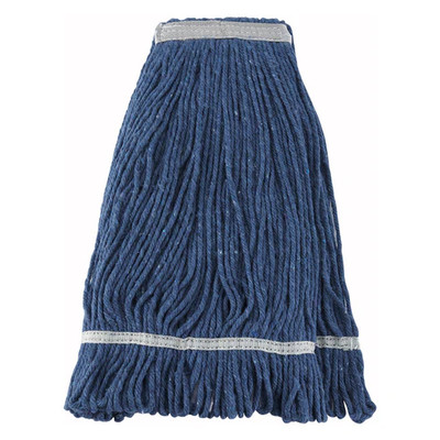 Winco MOP-24 24 oz. Blue Wet Mop Head