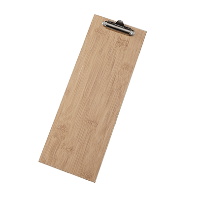American Metalcraft BB4 4.5" W Clipboard Wood Menu Holder